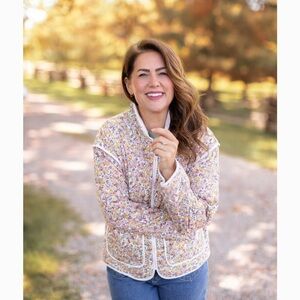 Jillian Harris for Joe Fresh Spring Floral Jacket size S